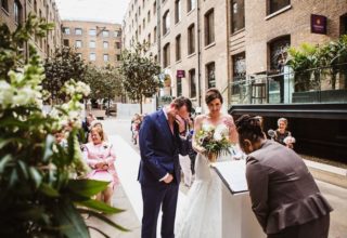 Devonshire Terrace Wedding Venue, Western Courtyard, Photo by Amy B Photography
