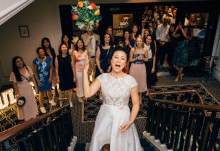 Courthouse Hotel Shoreditch Wedding Venue, Staircase, Photography by Nikki Vandermolen
