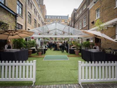 The Brewery Corporate Event, Glass marquee