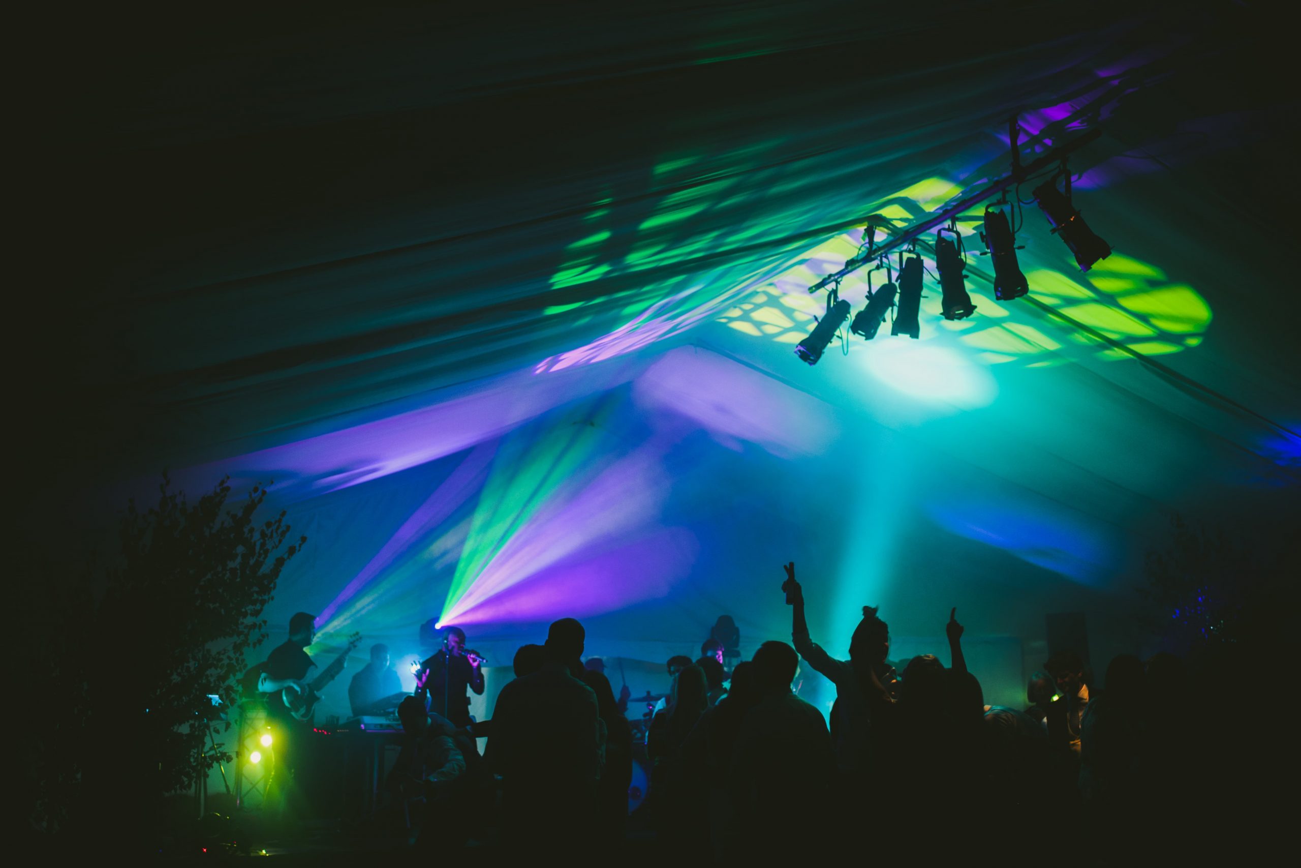 Party inside The Burlington Pavilion, Chiswick House & Gardens, West London Corporate and Event Venue