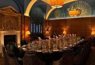 Committee room candles and flowers 3