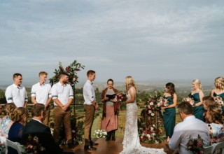 Elmswood Estate Winery Wedding Venue Near Melbourne, Intimate Rose Garden