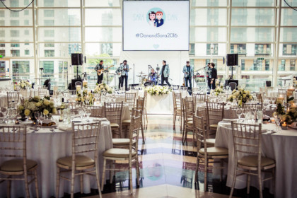 East Wintergarden Canary Wharf London City Wedding Ceremony Reception