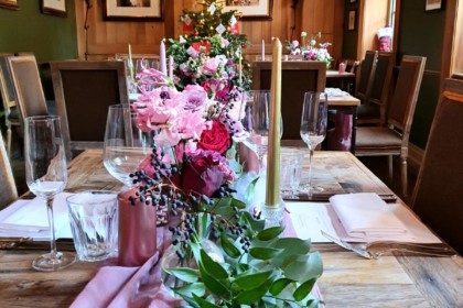 Front dining room at The Grazing Goat London Wedding
