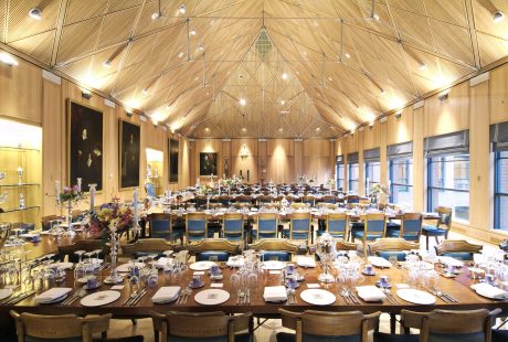 Decorated Tables at Hall 2 in Haberdasher's Hall London