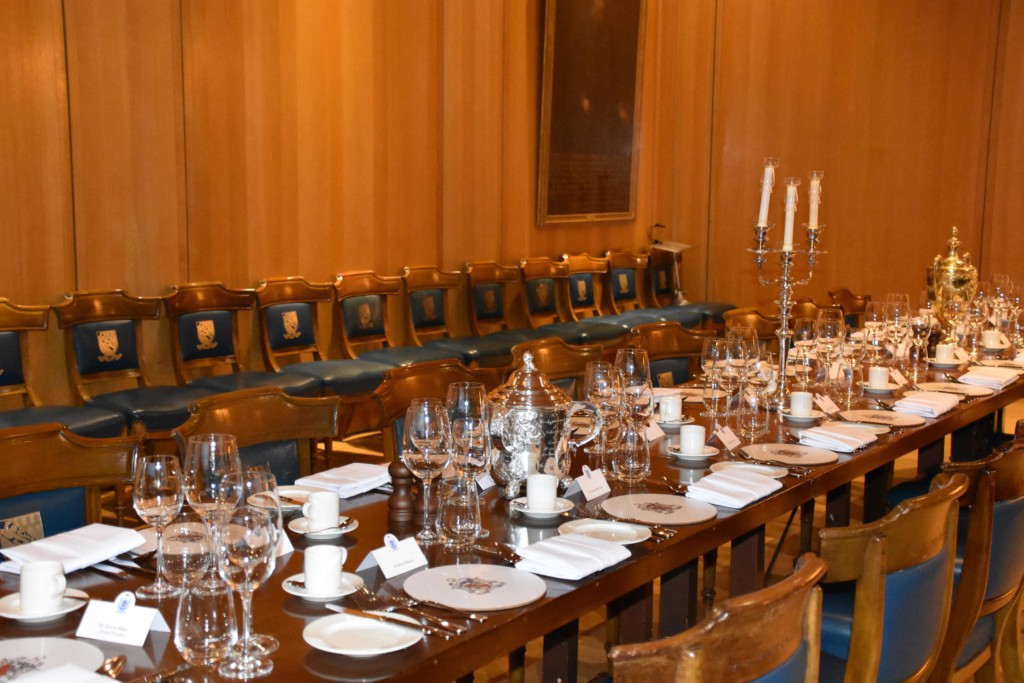 Decorated Table at Livery Hall 4 in Haberdasher's Hall London