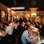 Dining Room At Matteo Downtown Sydney With Guests