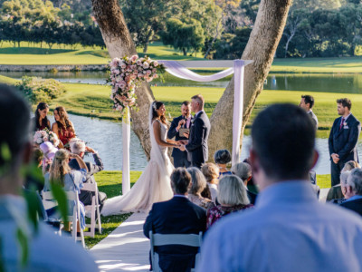 Bride And Groom At Joondalup Resort Wedding
