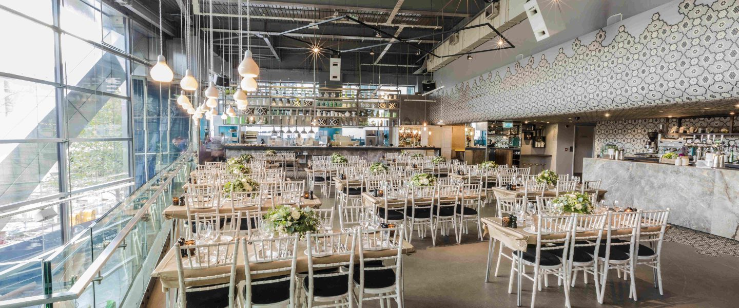 Dining Room At The Drift London Wedding