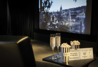 Bulgari Hotel London Wedding Photography Private Screening Room