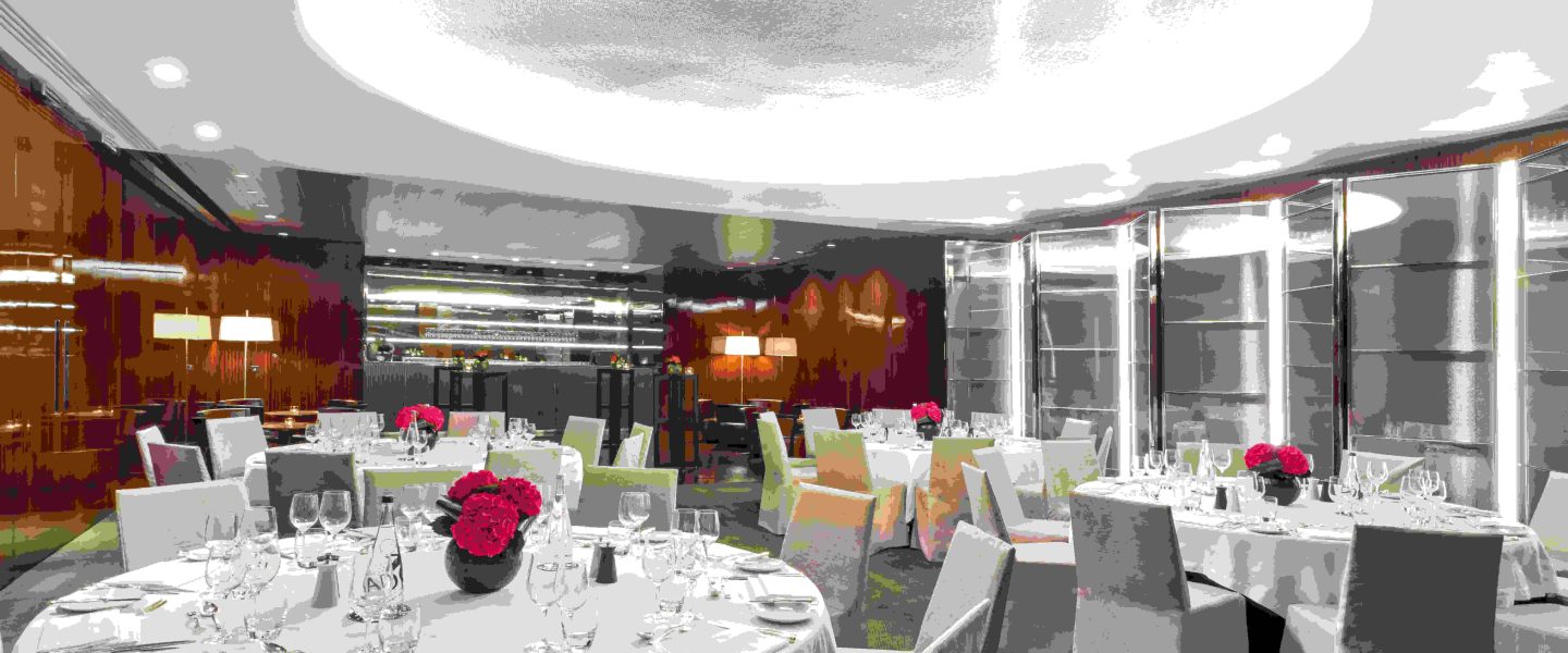 Round tables And Chairs At Bulgari Hotel London Wedding