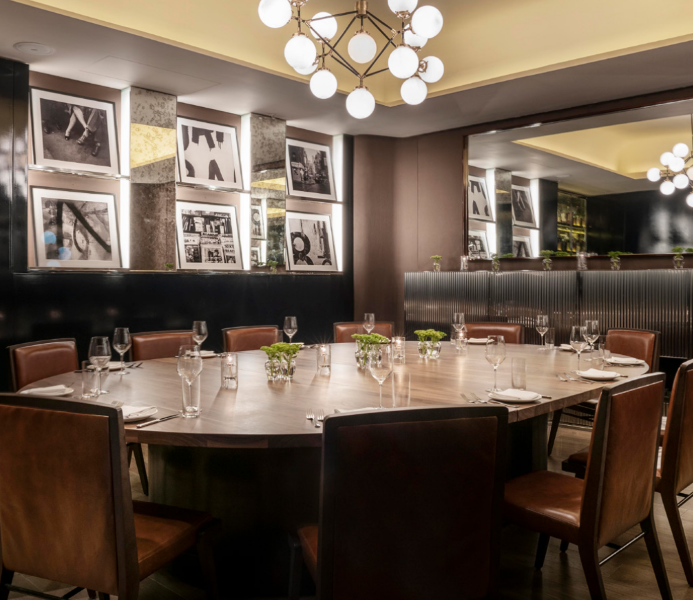 Private dining at Bulgari Hotel London Sette Restaurant
