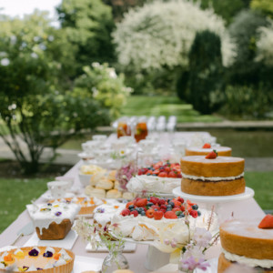 Afternoon Tea At Cornwell Manor Oxfordshire Wedding