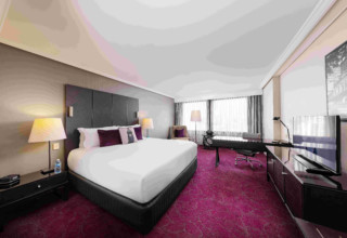 Sofitel Brisbane Central Wedding Photography Bedroom