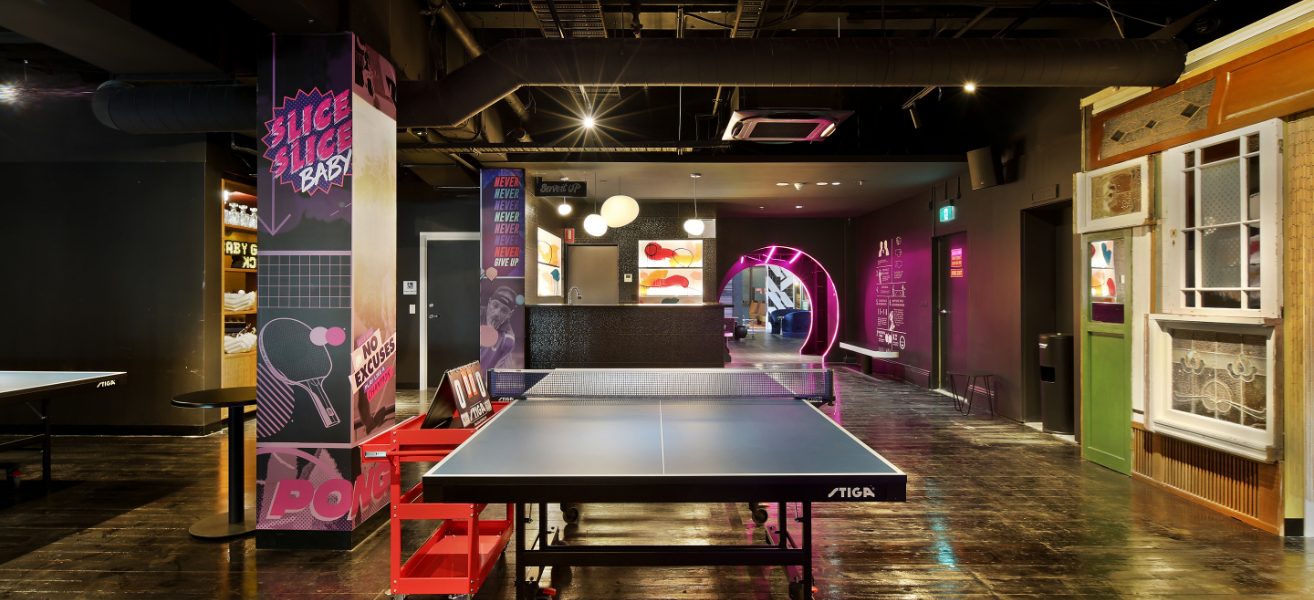 Ping Pong Precinct At Ballers Clubhouse Melbourne Event