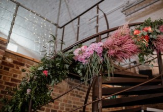 Shoreditch Studios Wedding Ellie Gillard Photography Stairs