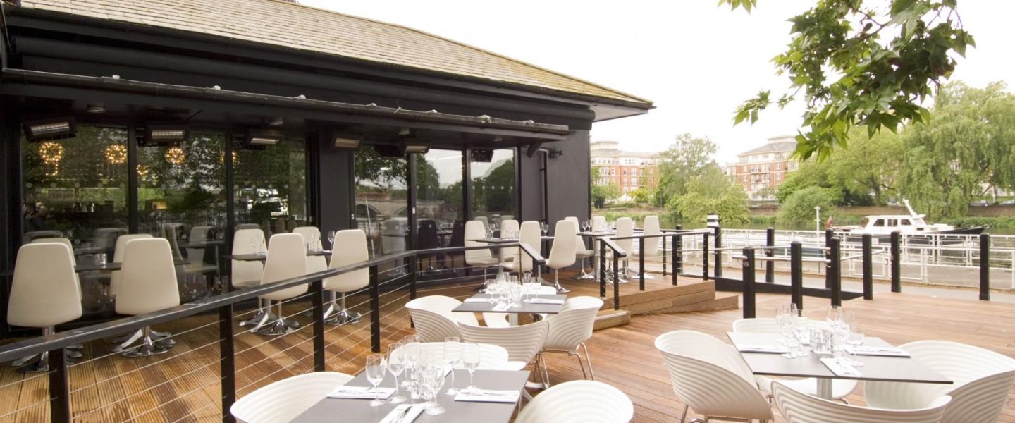 Outdoor Dining Space At Gaucho Richmond Wedding