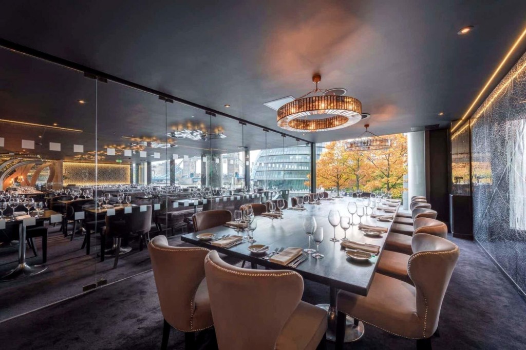 Private Dining Room At Gaucho Tower Bridge Wedding