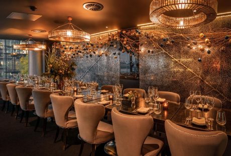 Long Table & Chairs At Gaucho Tower Bridge Wedding