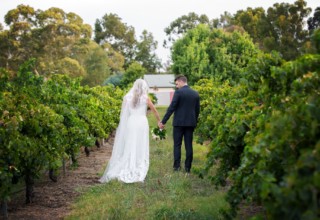 Lancemore Milawa Wedding John Mitchell Photography Outdoor Bride And Groom Photo