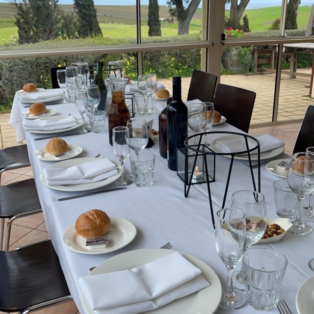 Dining Table At Ulyebury Wines