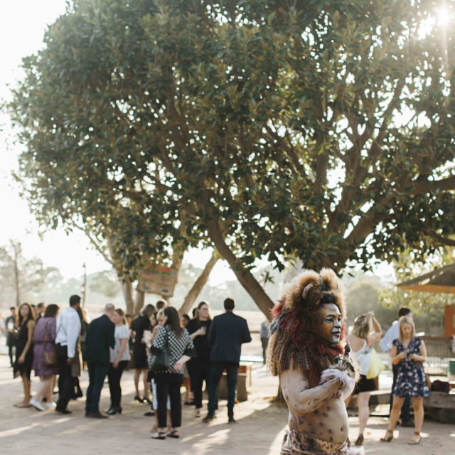 Guests At Werribee Open Range Zoo