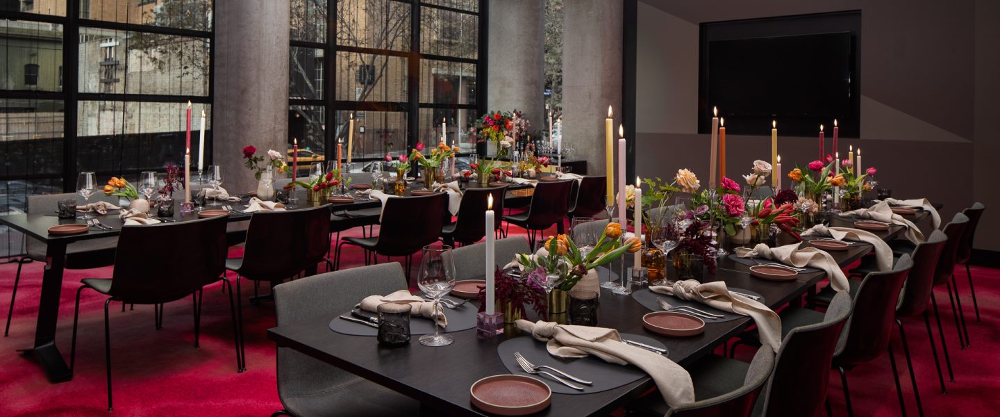Paramount Styled Private Dining At QT Melbourne