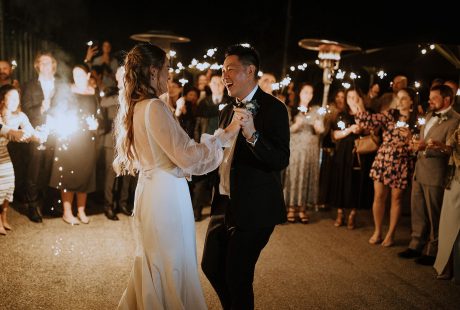 Bride And Groom At Mary Mae's