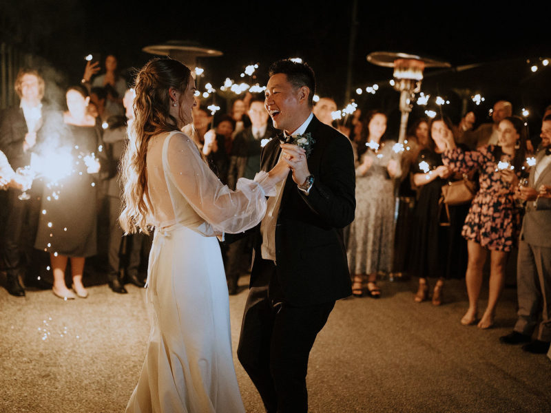 Bride And Groom At Mary Mae's