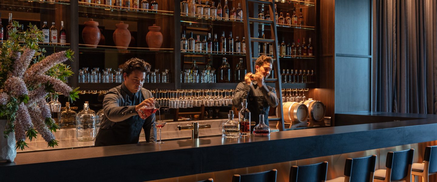 Serving Drinks At La Madonna Restaurant & Bar