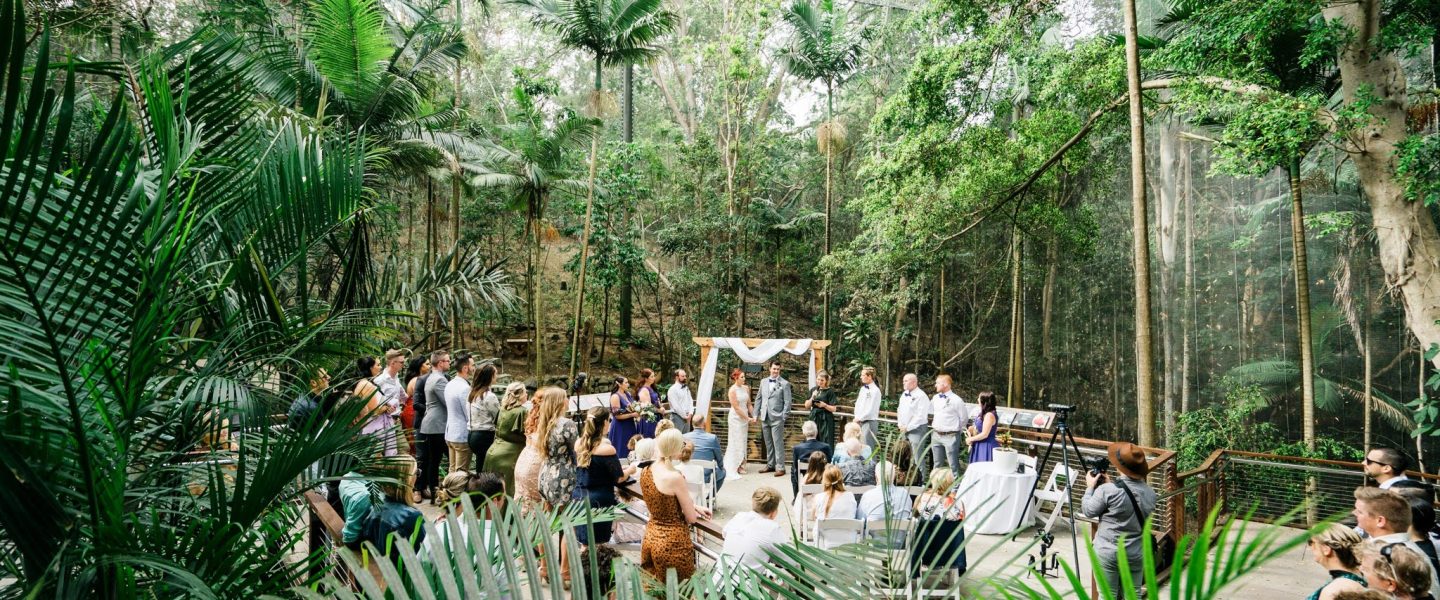 Event Guests And Couple At Currumbin Wildlife Sanctuary