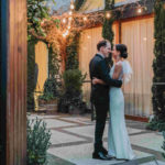 Bride And Groom Looking At Each Other At Half Acre