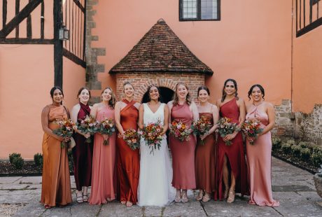 Bride And Bridesmaids At Larmer Tree