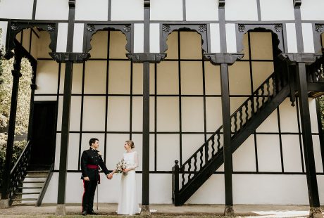 Stairs Couple At Larmer Tree