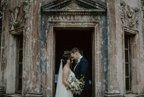Bride And Groom Sweet Shot At Larmer Tree