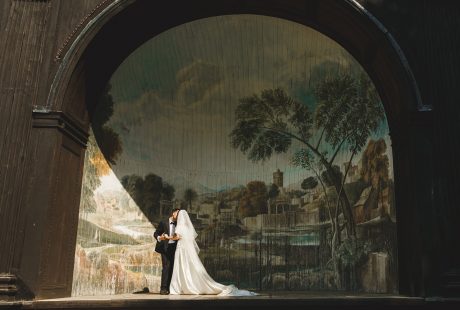 Bride And Groom At Larmer Tree