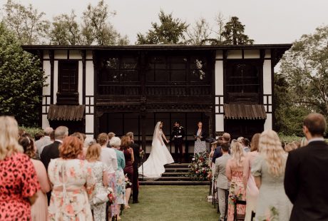 Ceremony Couple And Guests At Larmer Tree