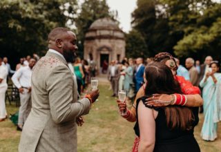 Larmer Tree Wedding Photography Couple And Guests