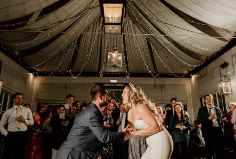 Guests, Bride And Groom At Larmer Tree