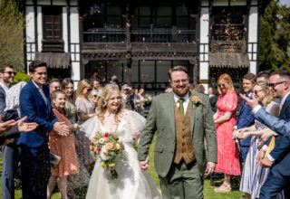 Larmer Tree Wedding Richard Murgatroyd Photography Happy Couple And Guests