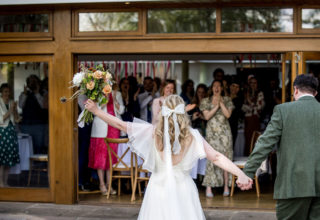 Larmer Tree Wedding Richard Murgatroyd Photography Reception Area Guests And Couple