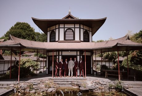 Groom And Groomsmen Picture At Larmer Tree
