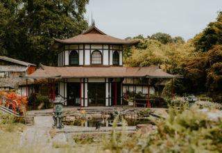 Larmer Tree Wedding Hollyhock Photography Exterior Shot