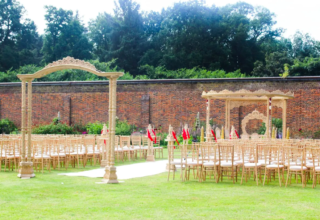 The Conservatory at The Luton Hoo Walled Garden_outside ceremony