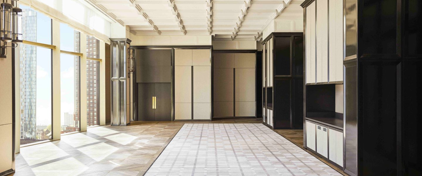 Ballroom Foyer Empty at Park Hyatt London River Thames