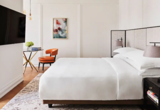 Park Hyatt London River Thames Wedding Photoraphy King Bed