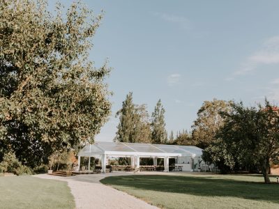 Mewburn Park - Corporate Events Venue - Outside View of the tent