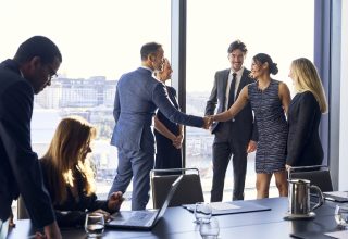 GLOBAL_P0144 Boardroom Meeting Handshake Greeting