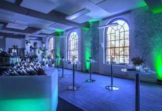 4. Sakura Cafe (Drinks Reception in Blue)